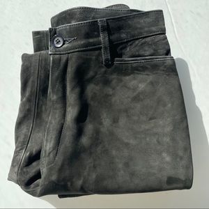 Vintage Jigsaw High Rise Suede Leather Pants Size 6